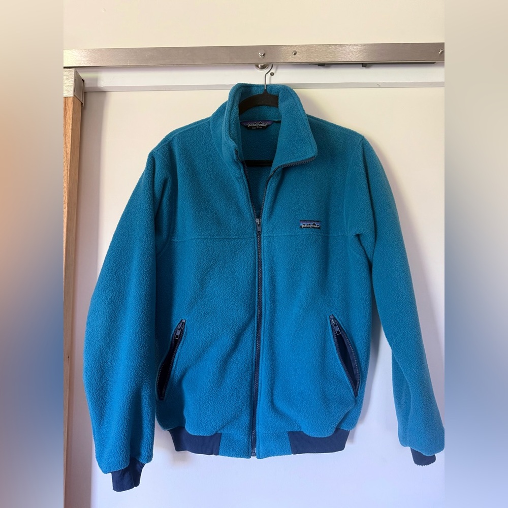 Patagonia Teal Blue Full-Zip Fleece Jacket